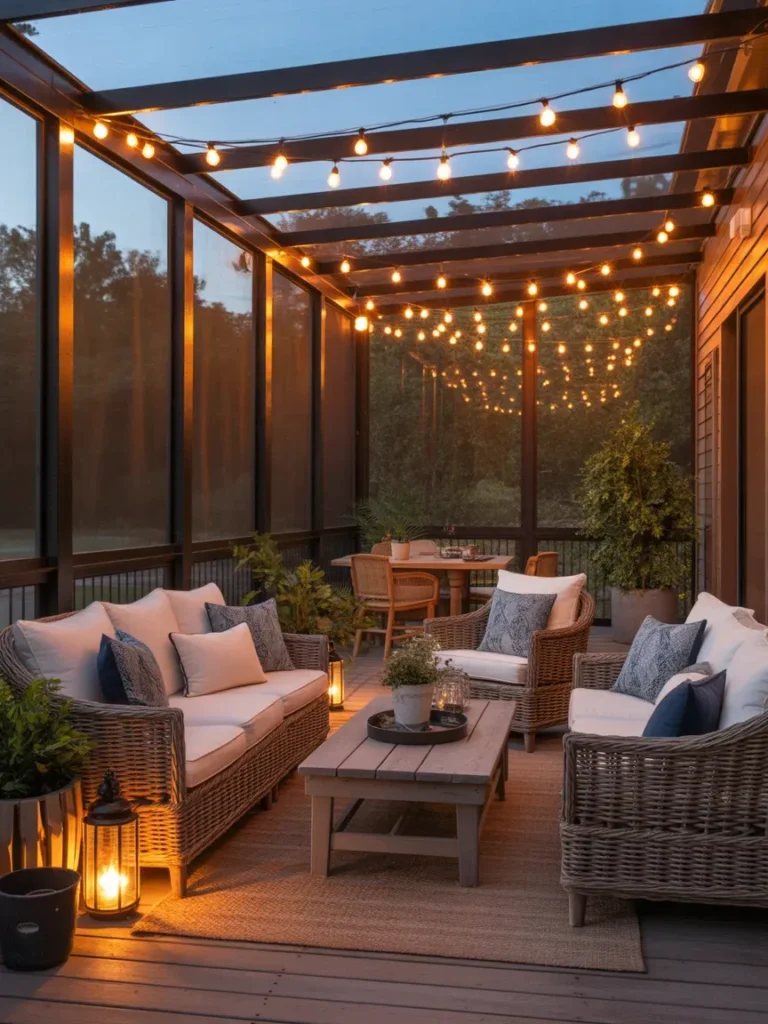 Add String Lights for Warm Ambiance