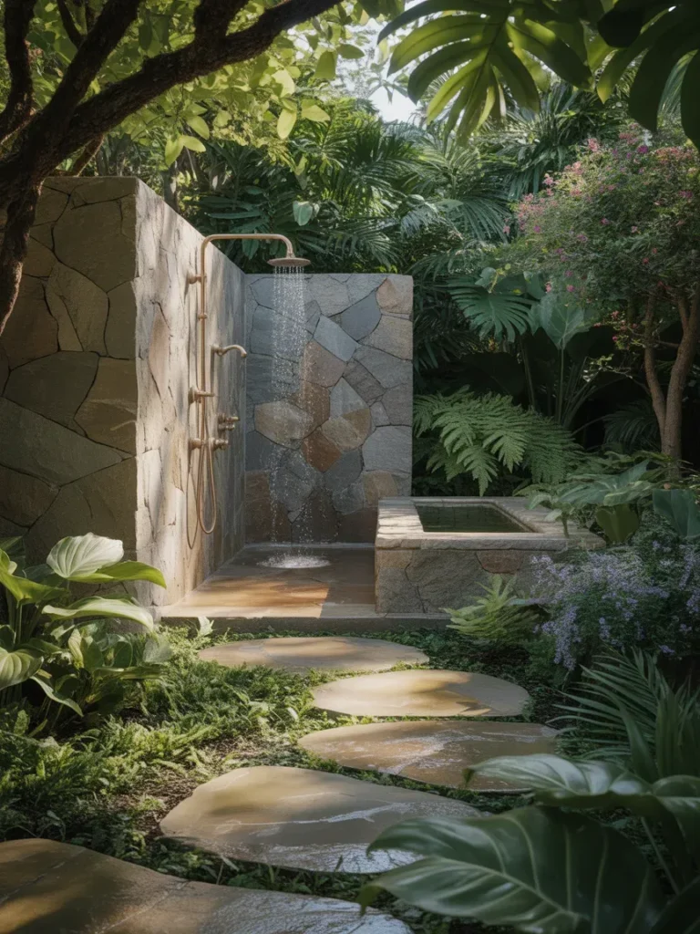 Shower with Garden Path Access