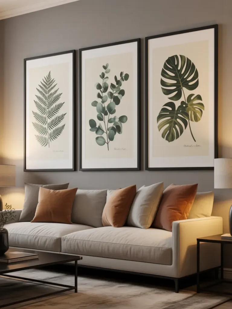 Black Framed Botanical Sets