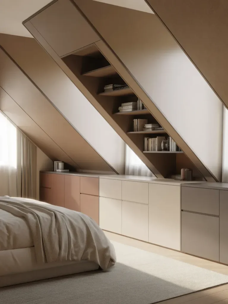 Built-In Storage Under Eaves