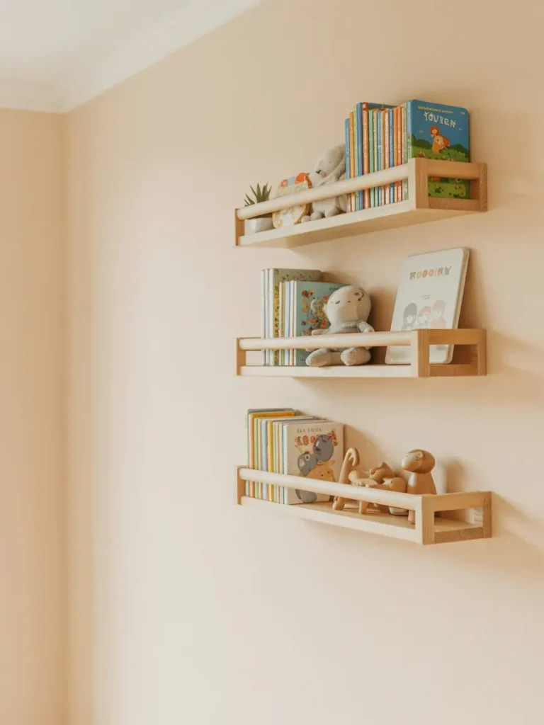 Simple Wooden Floating Shelves