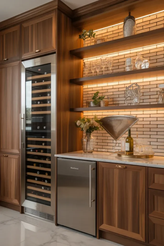 Wine Storage and Beverage Fridge