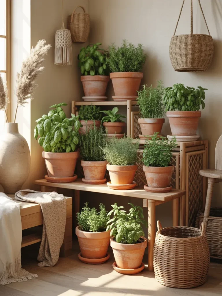 Boho Herb Garden Corner