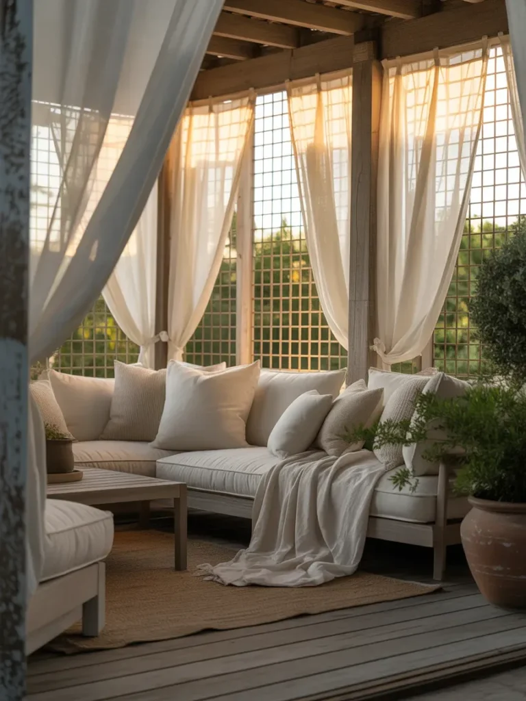 Add Outdoor Curtains for Softness