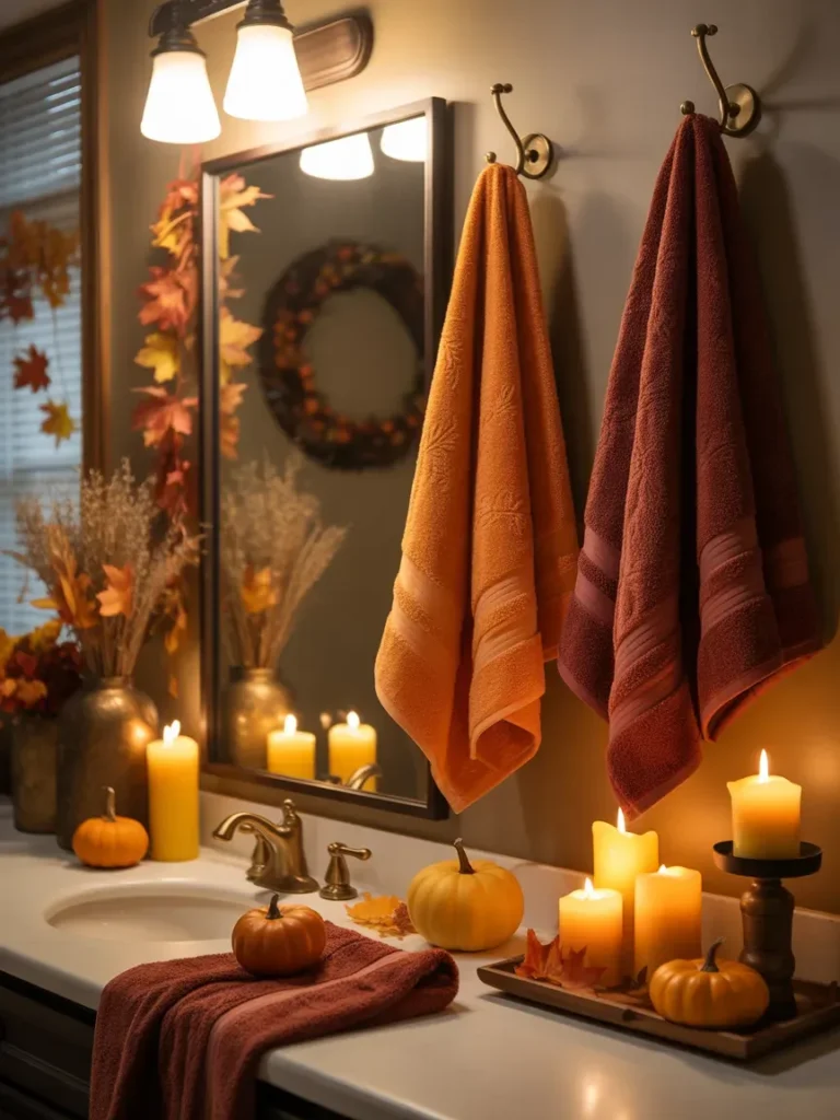 Decorate Bathroom with Fall Touches