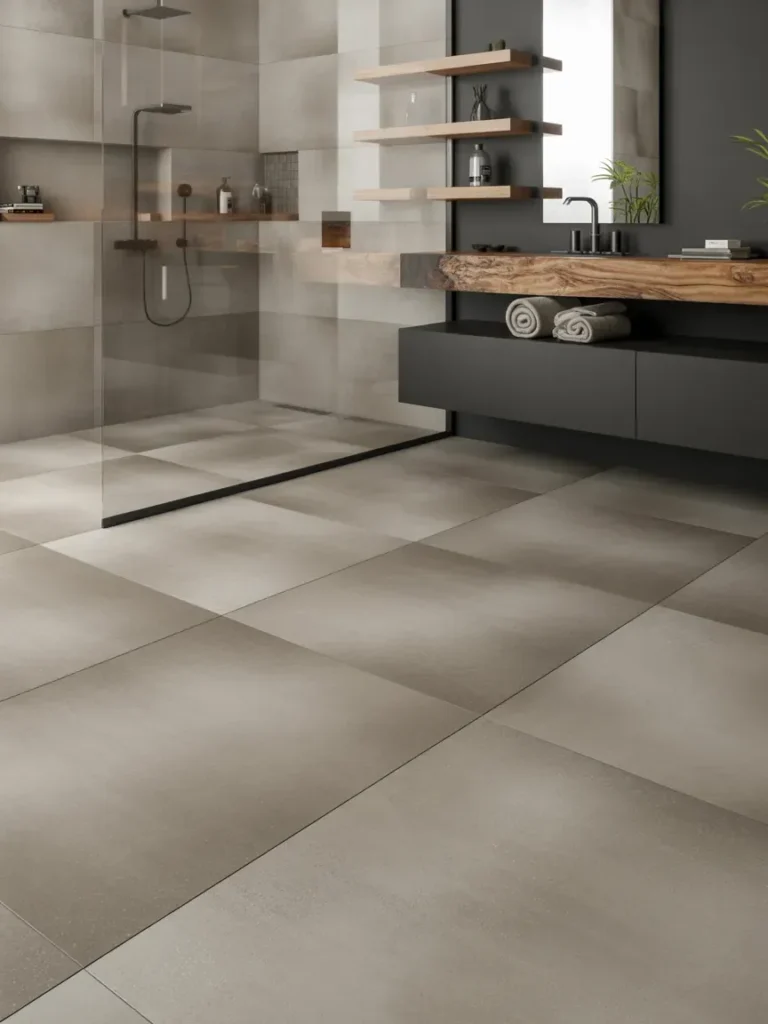 Concrete-Look Tiles for an Industrial Style