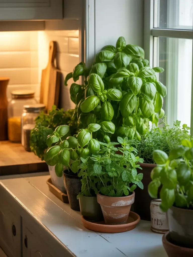 Windowsill Indoor Herb Garden