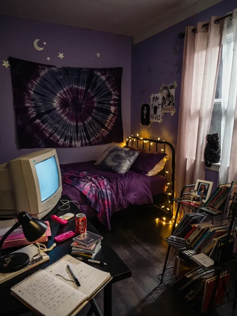 2000s Teen Bedroom Purple: Mystical and Bold