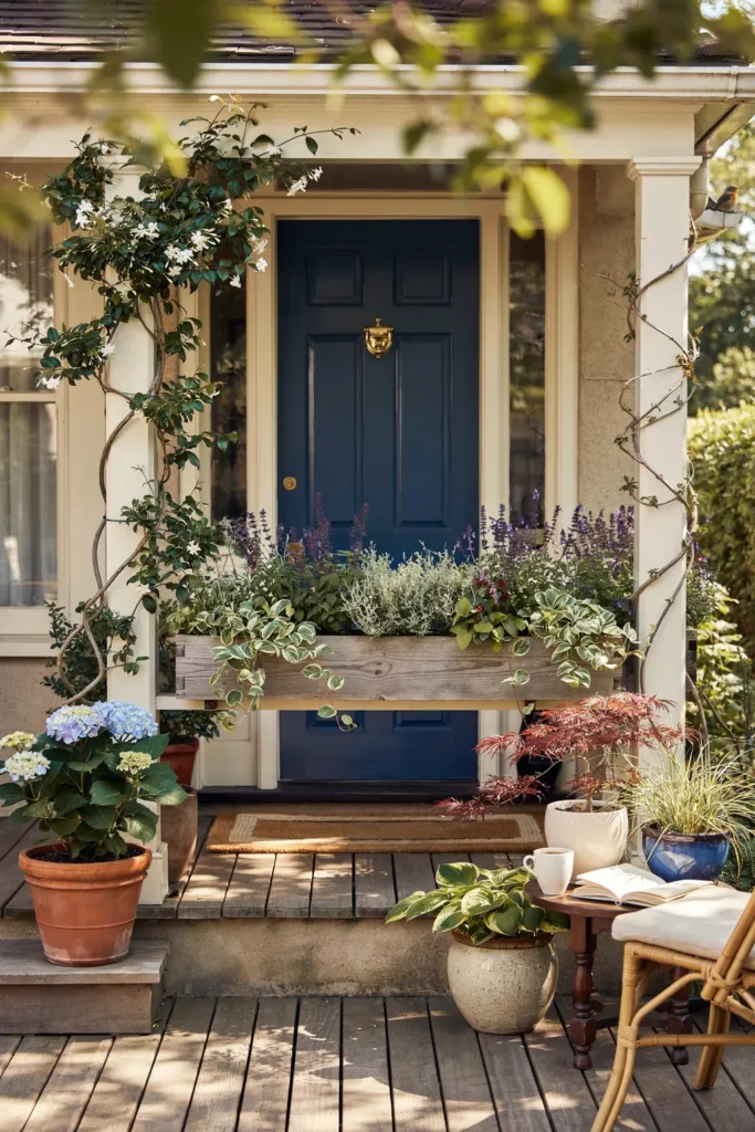 Front Porch Planter Ideas for Partial Sun