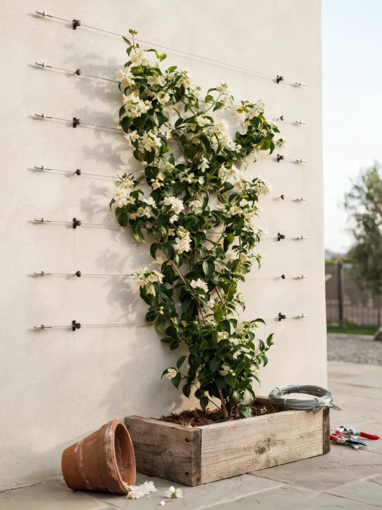 The Tensioned Wire DIY Trellis, The Best Overall System