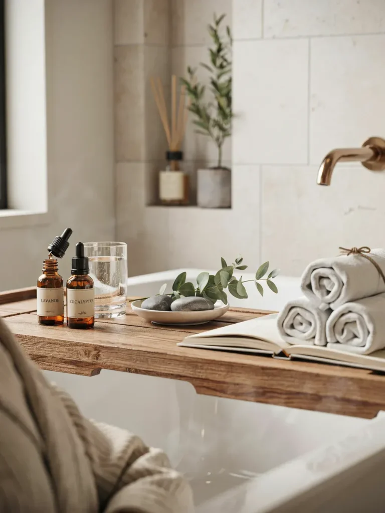 Teak Wood Bathtub Tray