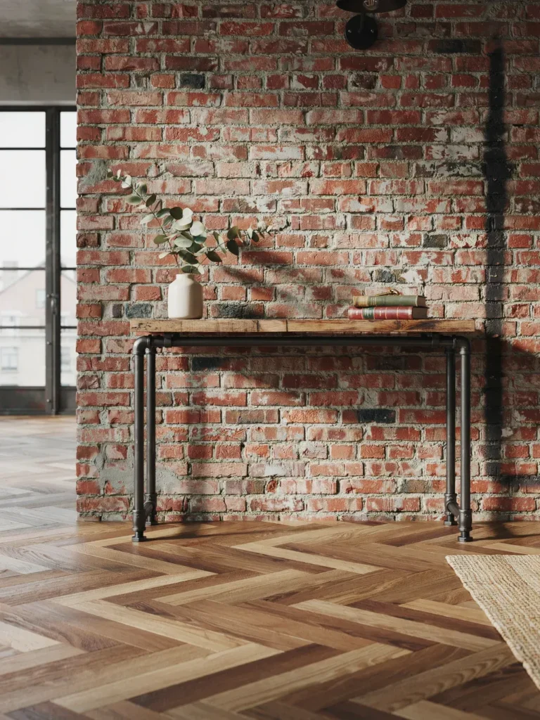Industrial Pipe Console Table