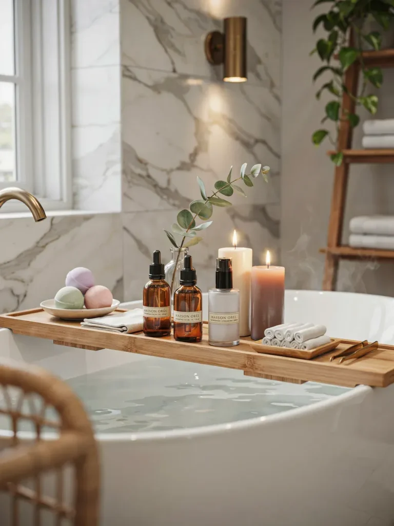 Two-Tier Bathtub Caddy Organizer