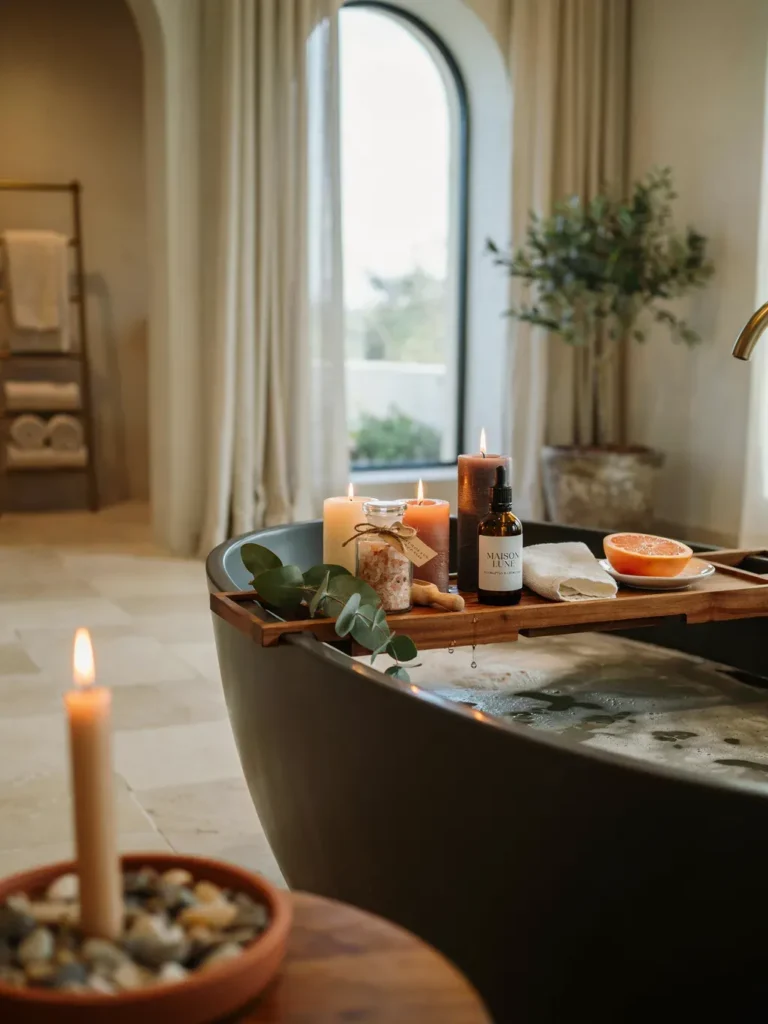 Spa-Inspired Bathtub Caddy
