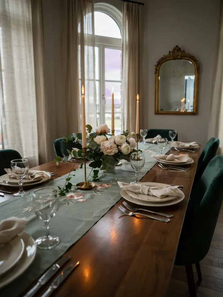 Floral Table Runners for Seasonal Decorating