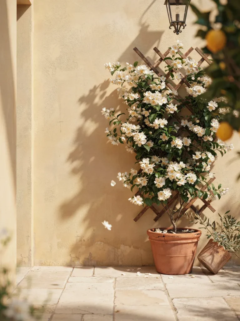 Mediterranean Courtyard Trellis