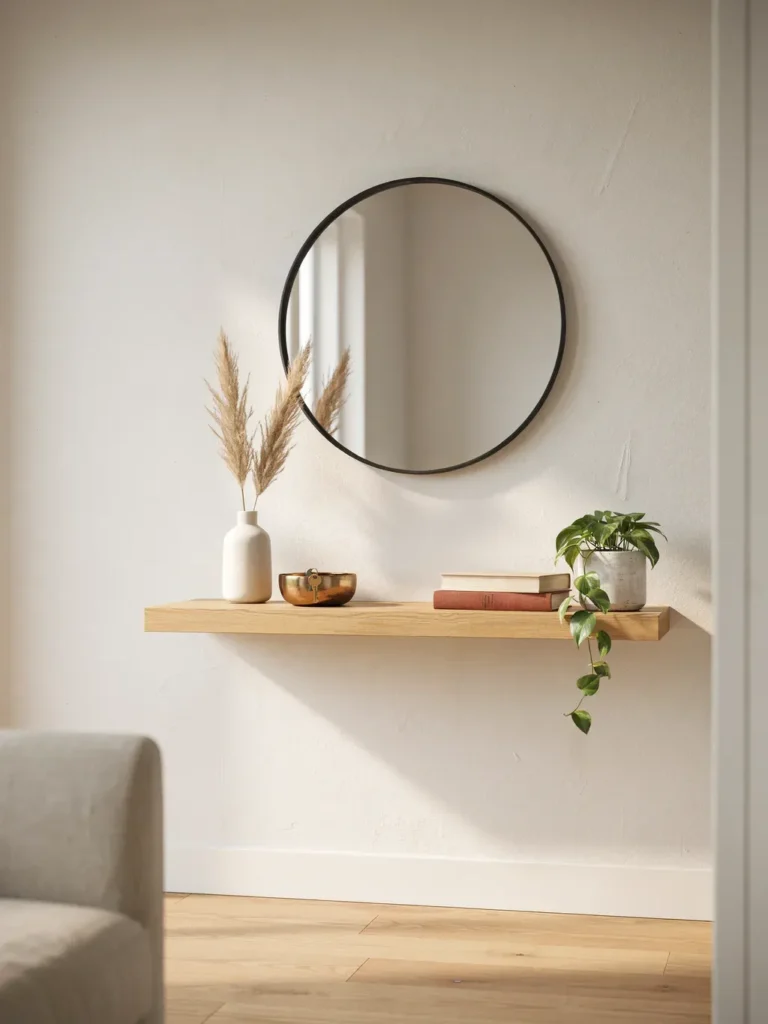 Floating Wall-Mounted Console Table