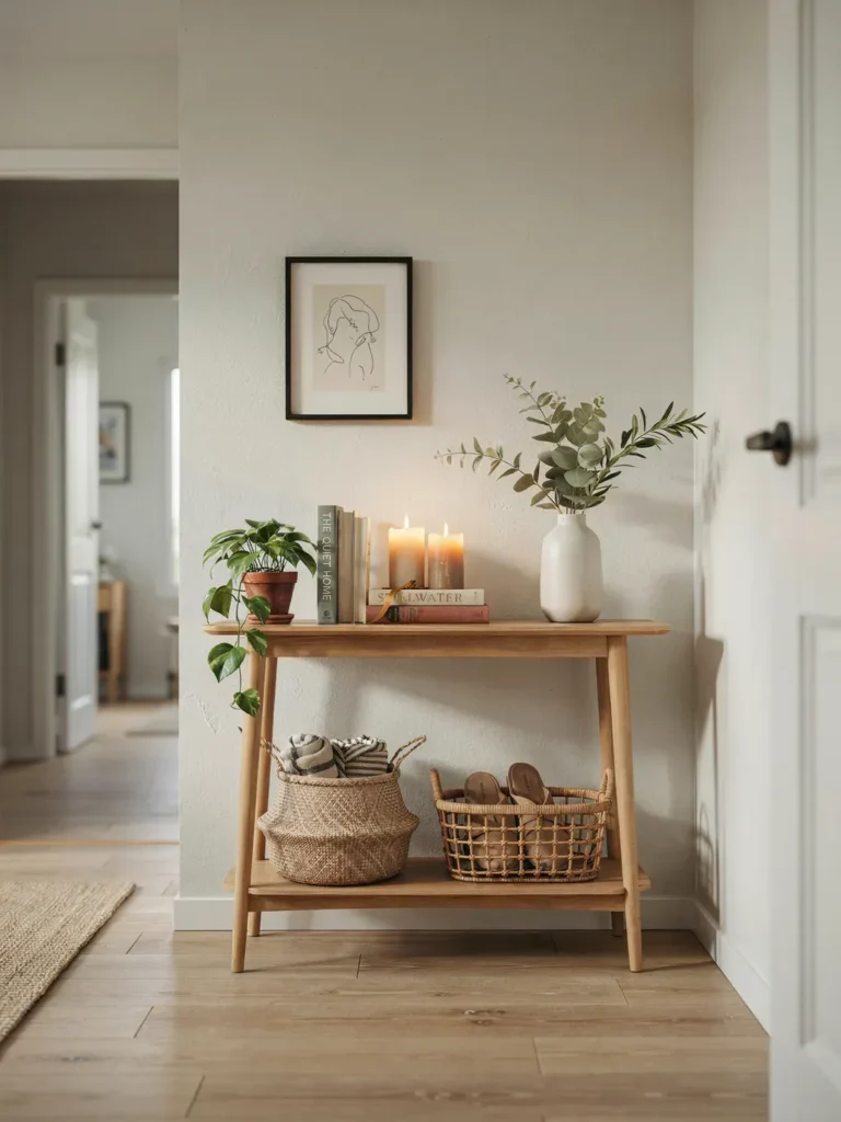 Two-Tier Small Console Table