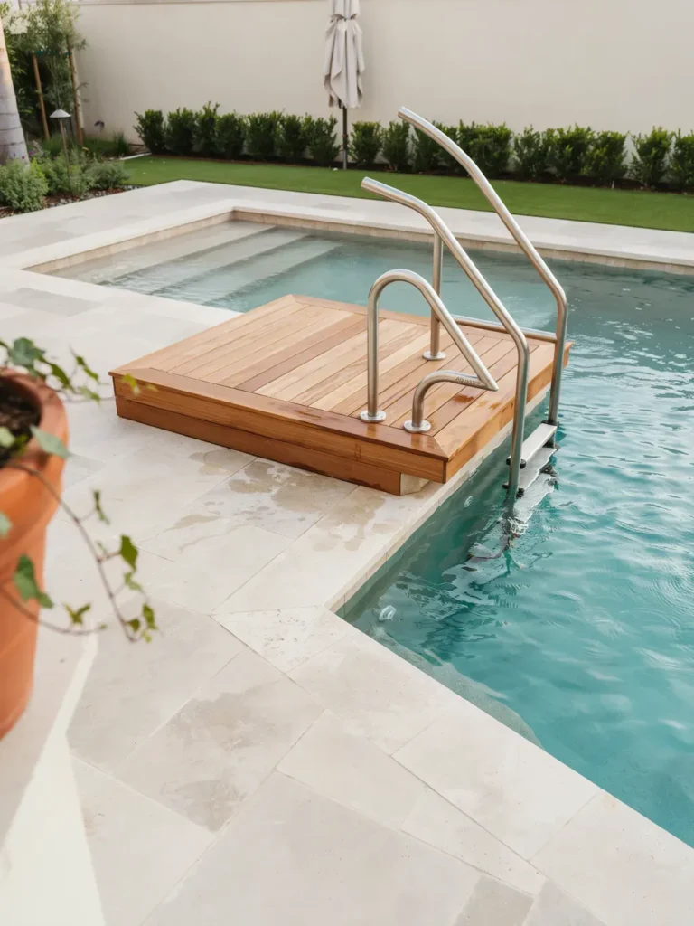 Diy Pool Ladder Platform Additions