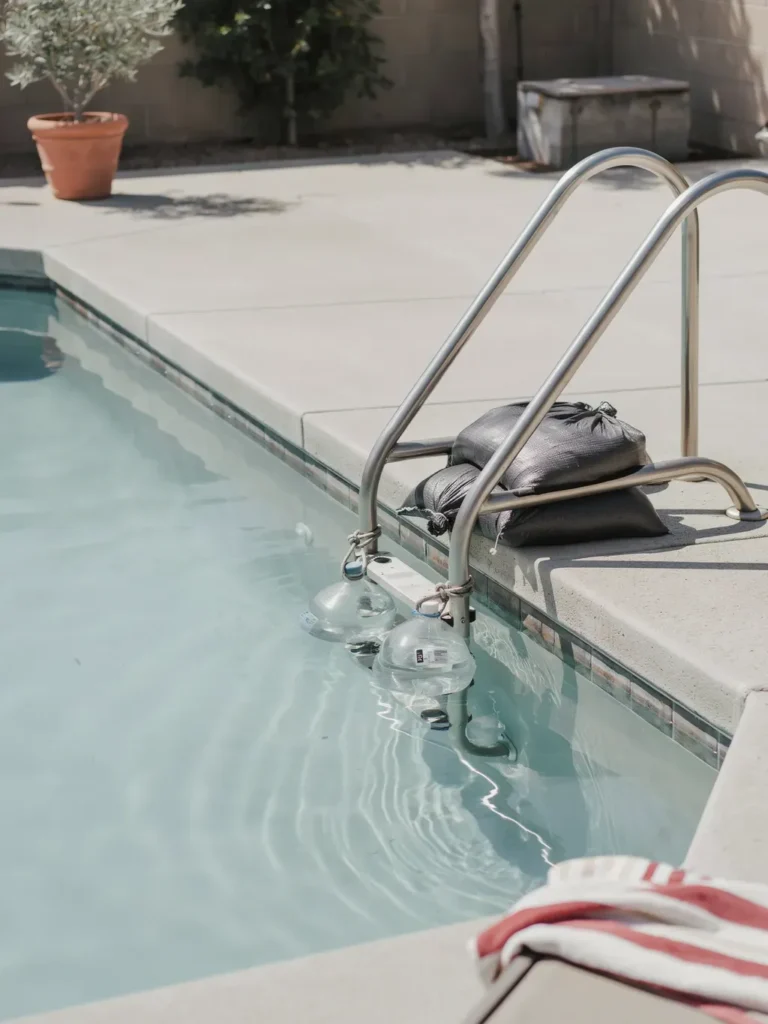 Diy Pool Ladder Weights For Stability