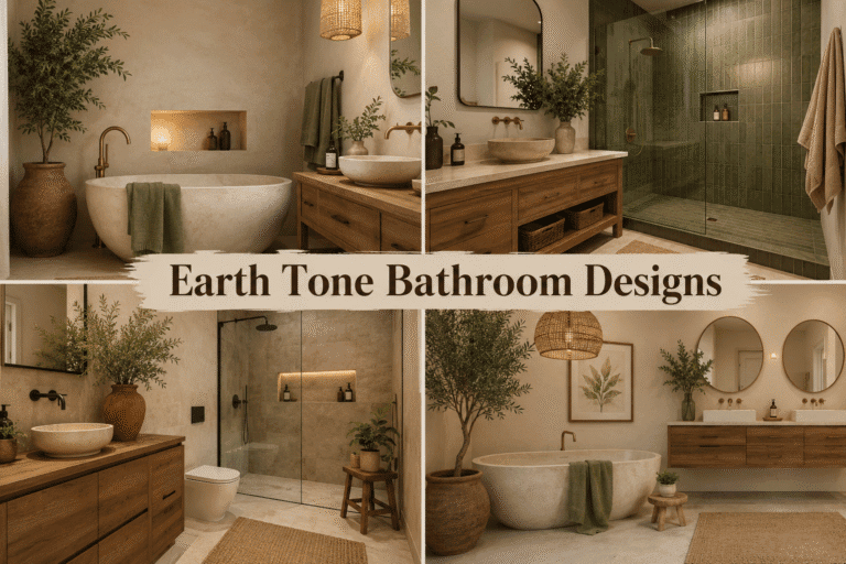 Earth Tone Bathroom Designs