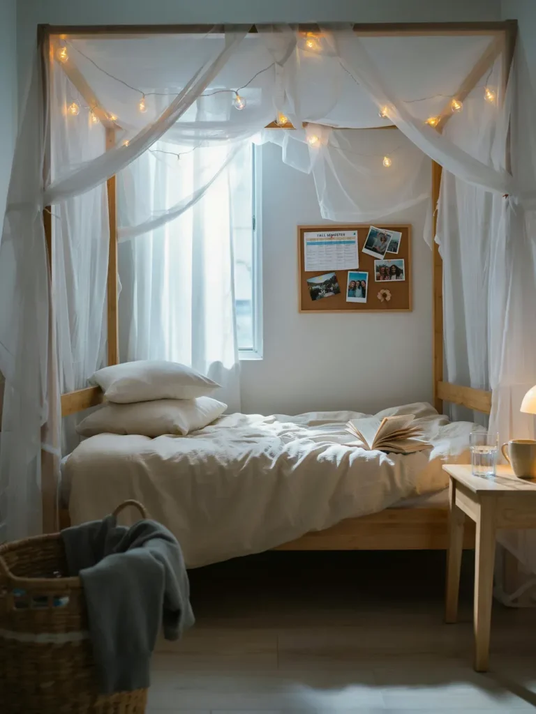 Try a Canopy or Curtain for Extra Room Bed Ideas