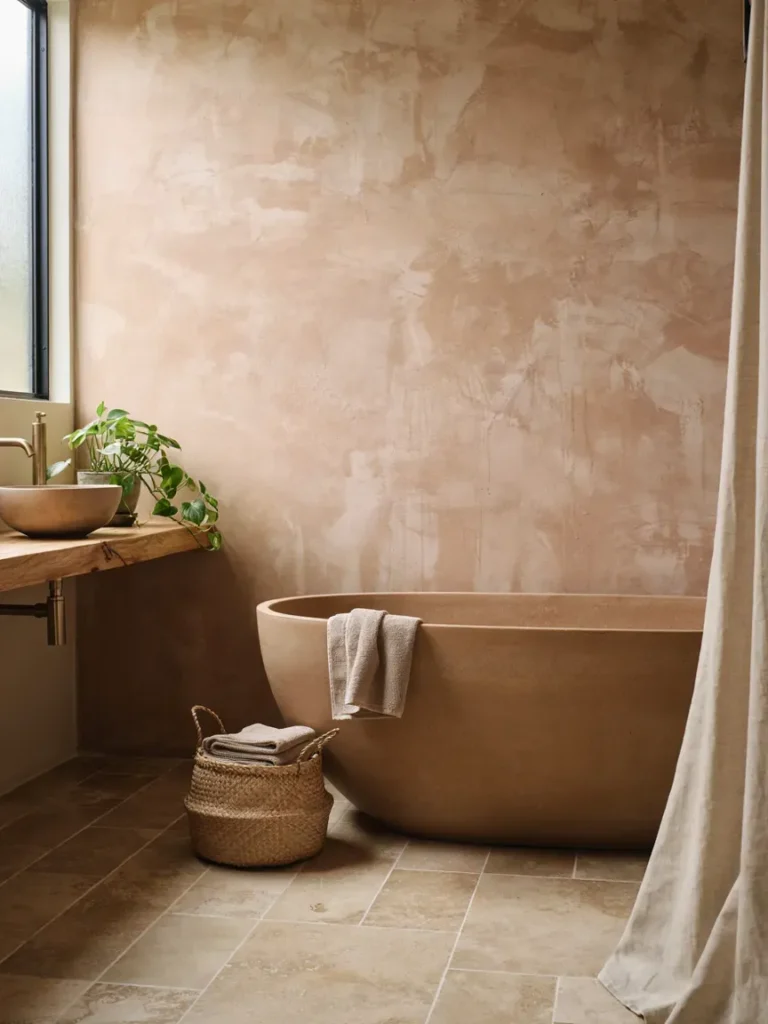 Bathroom Inspiration From Nature-Inspired Textures