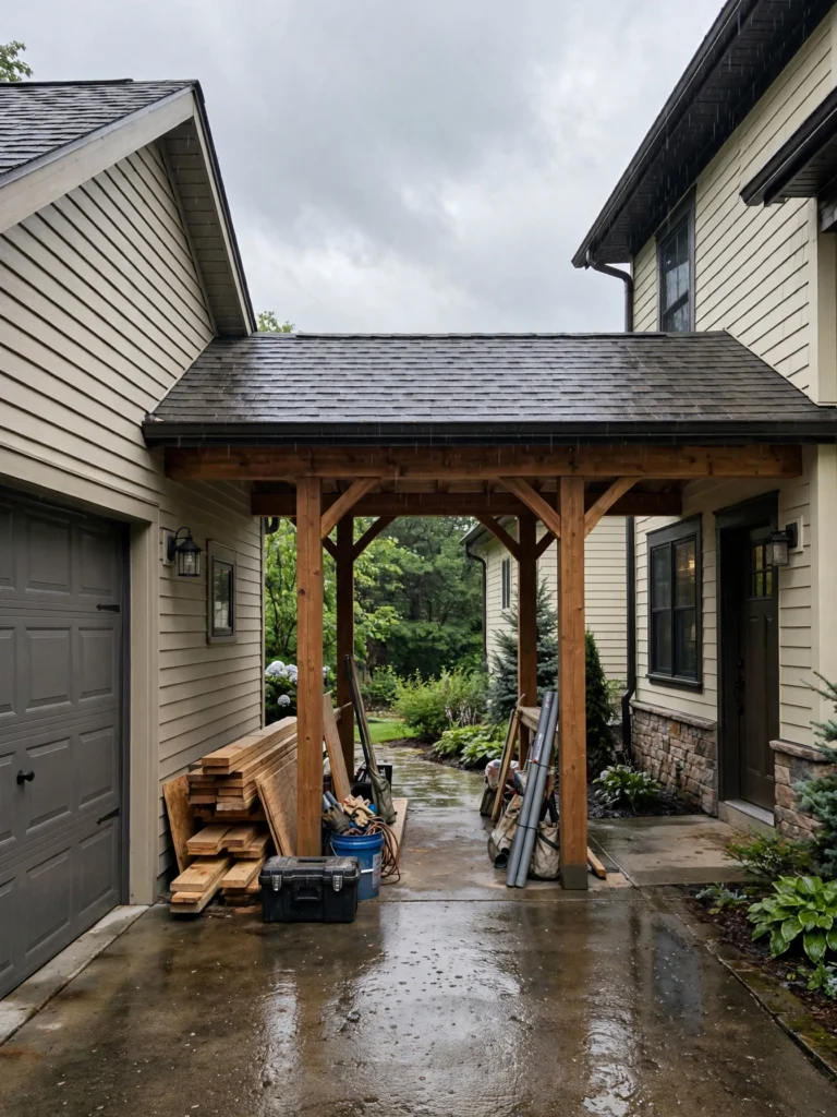 Add a Breezeway or Covered Entry for Material Deliveries