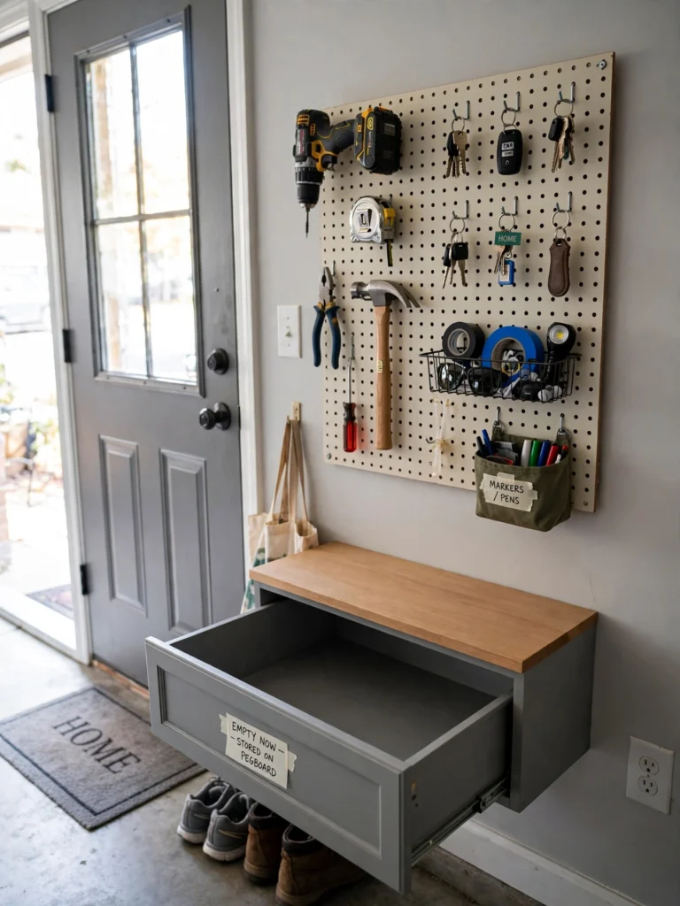  Install a Slim Pegboard Section