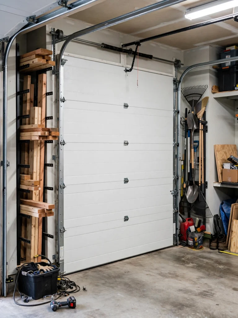 Use the Garage Door Wall Wisely