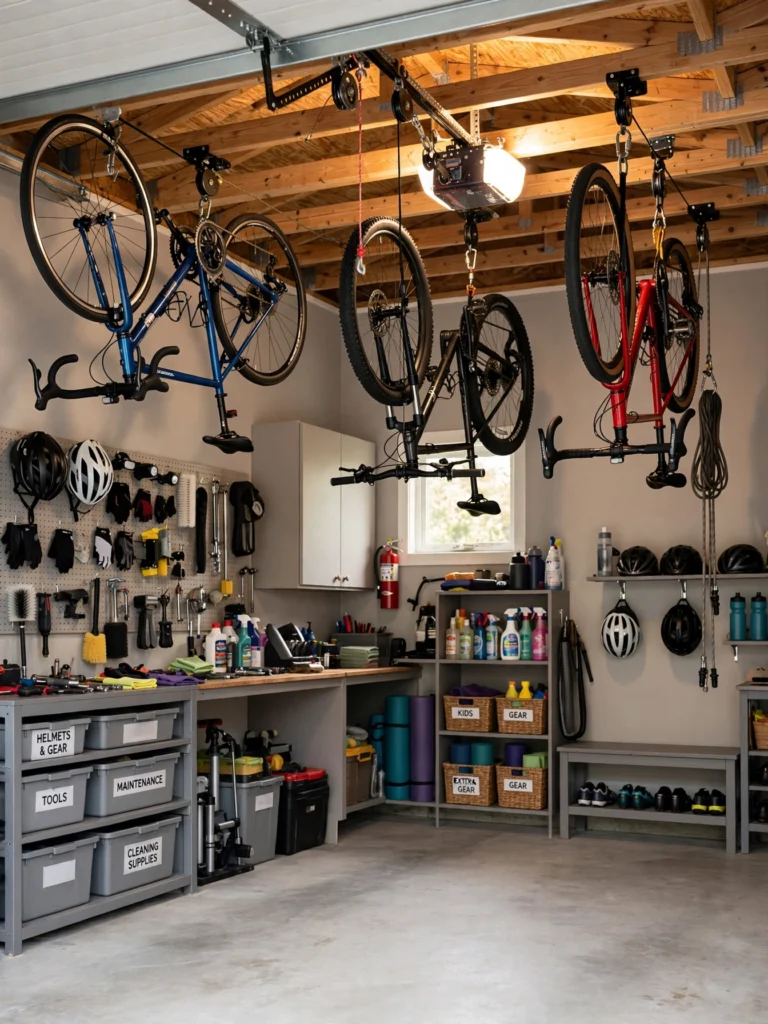 Add a Bike Pulley or Hoist System