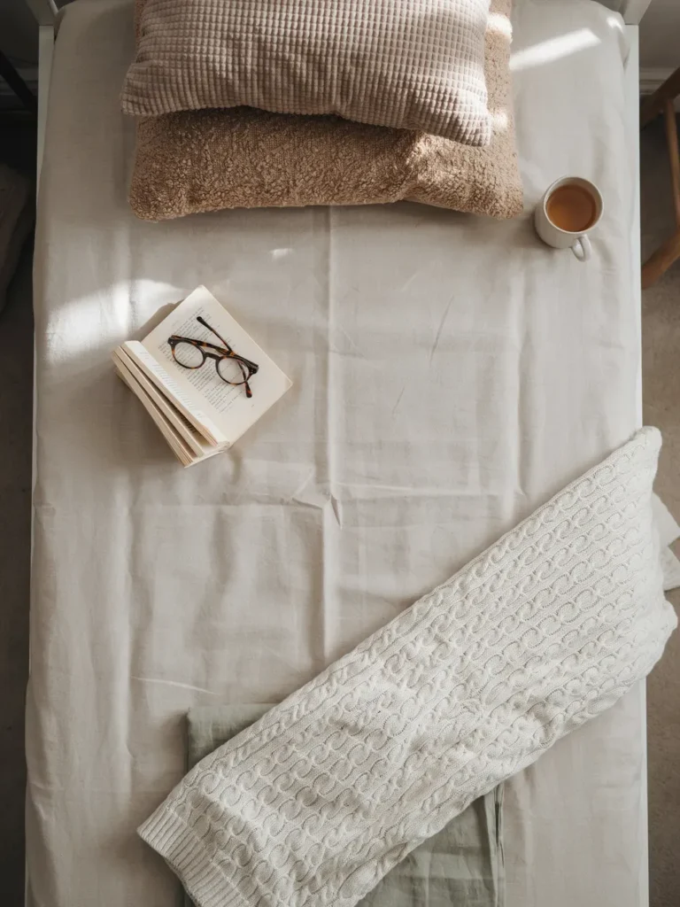 Layer Textures for a Cozy Dorm Room Bed