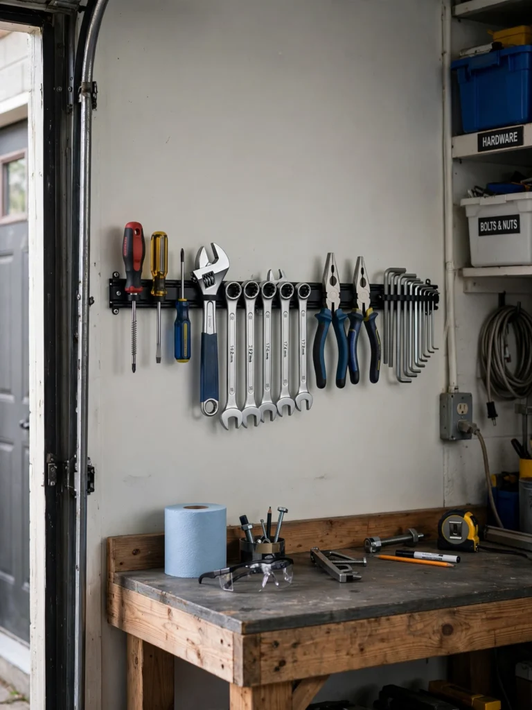 Use Magnetic Strips for Metal Tools