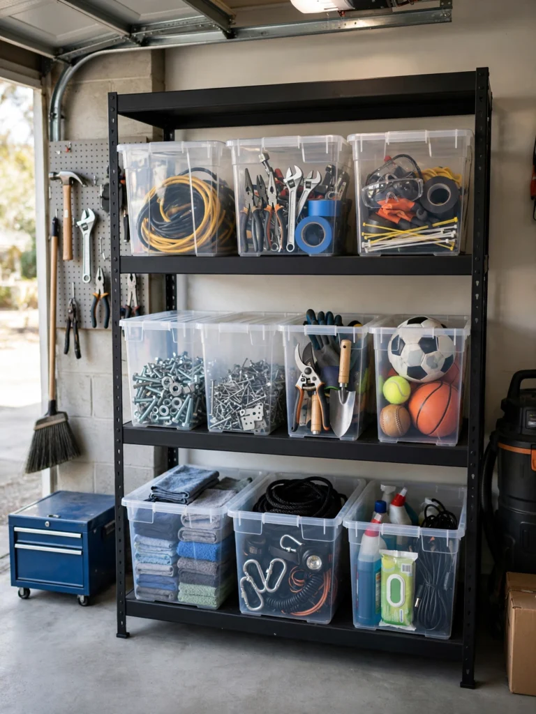  Use Clear Containers With Labels