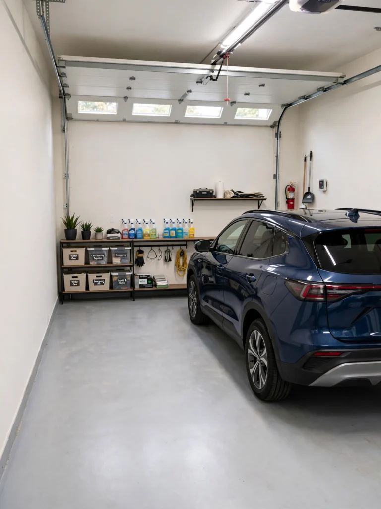 Store Items Behind the Car, Not Beside It