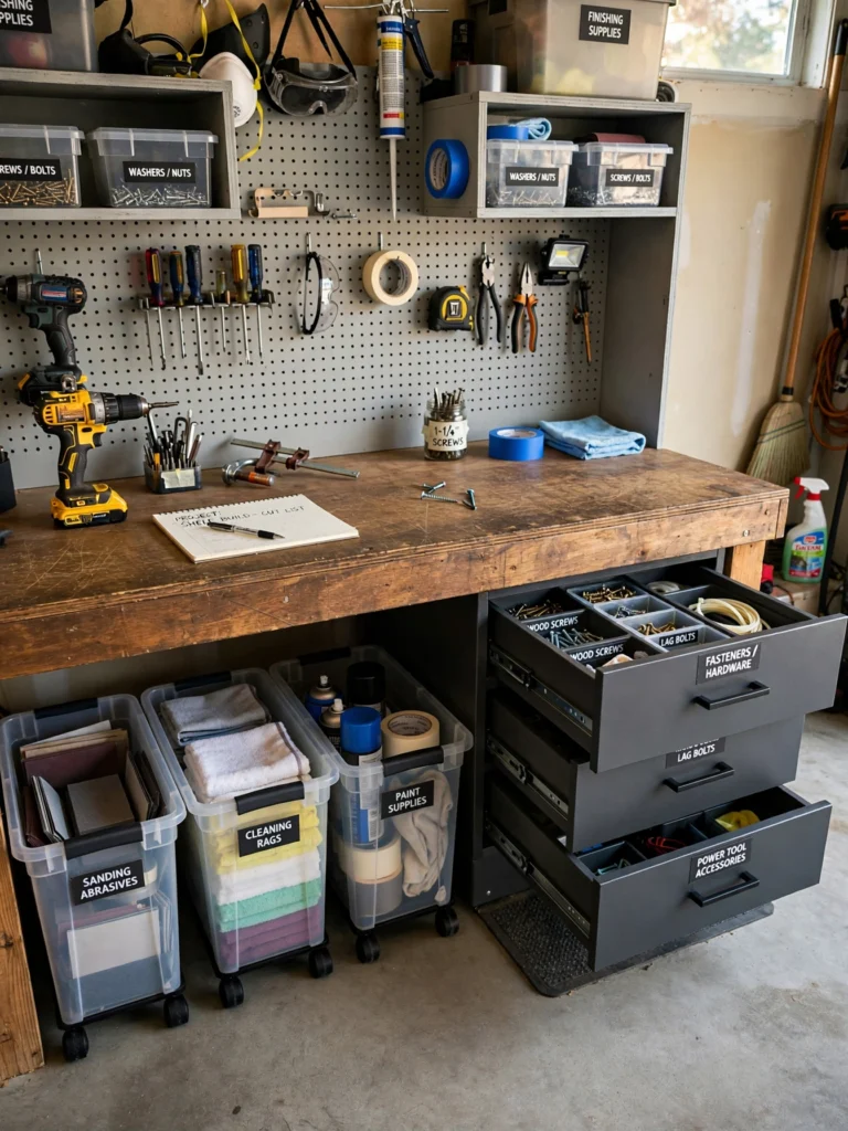 Use the Space Under a Workbench