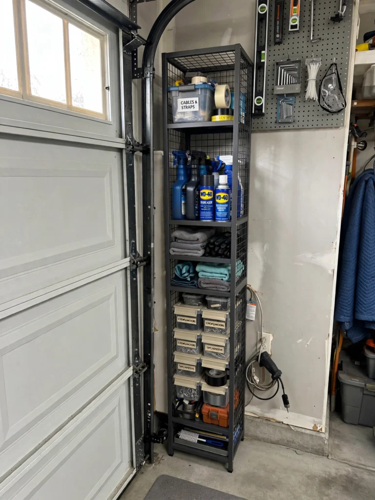 Use Ceiling Space Near the Garage Door Track