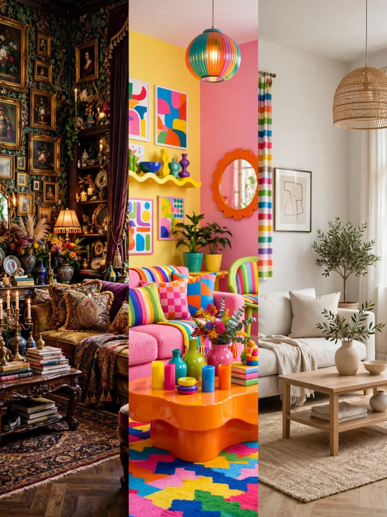 Maximalist Decor vs. Dopamine Decor vs. Minimalism