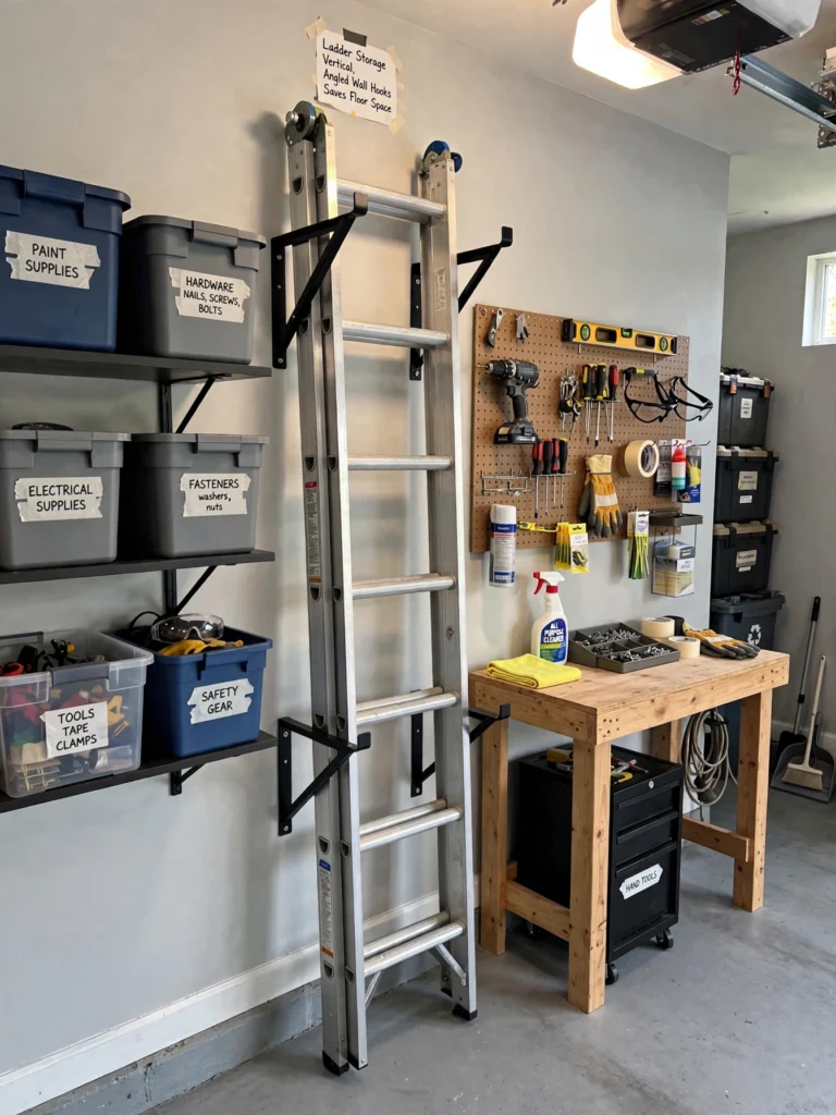 Add a Wall-Mounted Ladder Rack