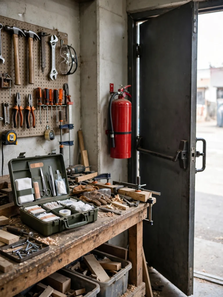 Add a Fire Extinguisher and First Aid Kit