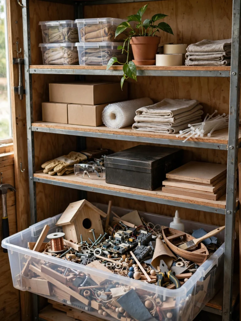 Dedicate a Shelf System to Project-in-Progress Storage