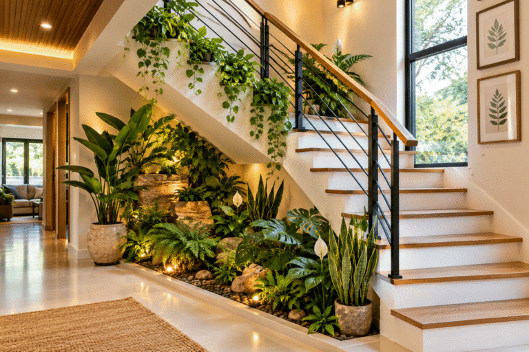 Indoor Staircase Gardens
