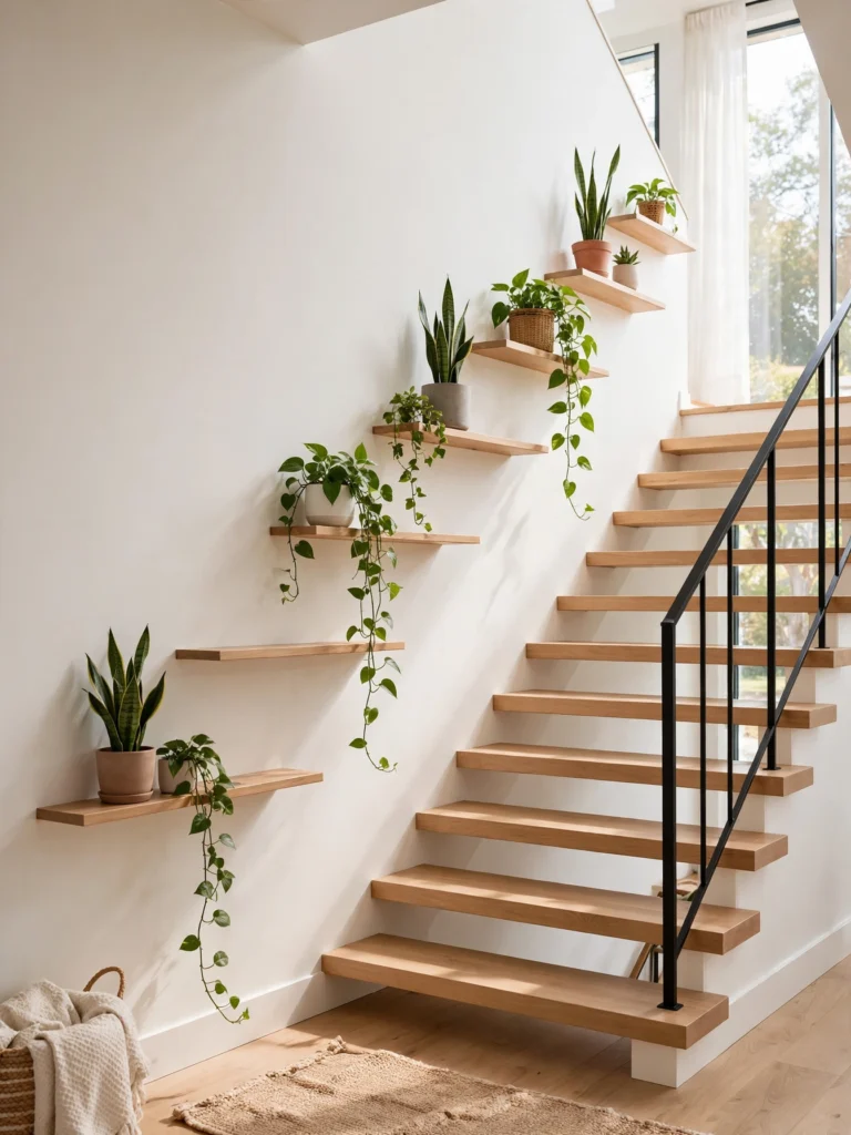 The Floating Shelf Stair Garden