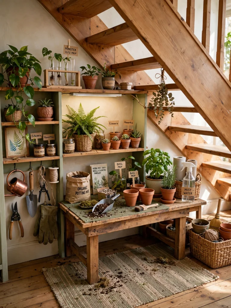 The Under-Stairs Potting Station