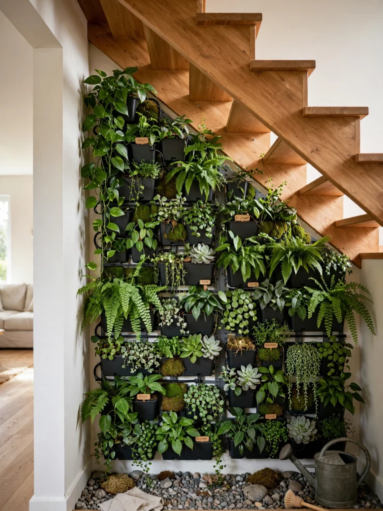 The Under-Stairs Vertical Garden Wall