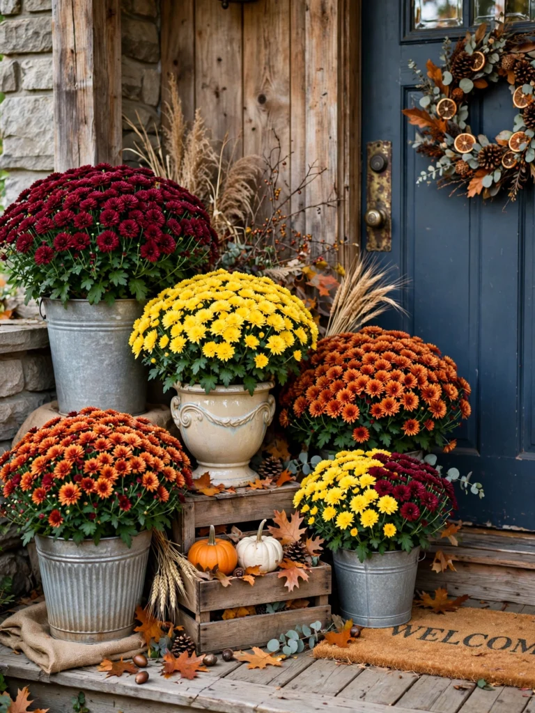 Autumn Wreaths with Texture