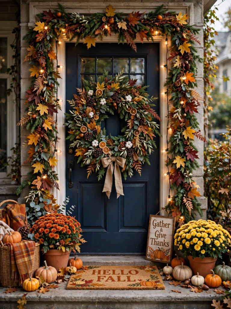 Fall Doormats with Seasonal Sayings