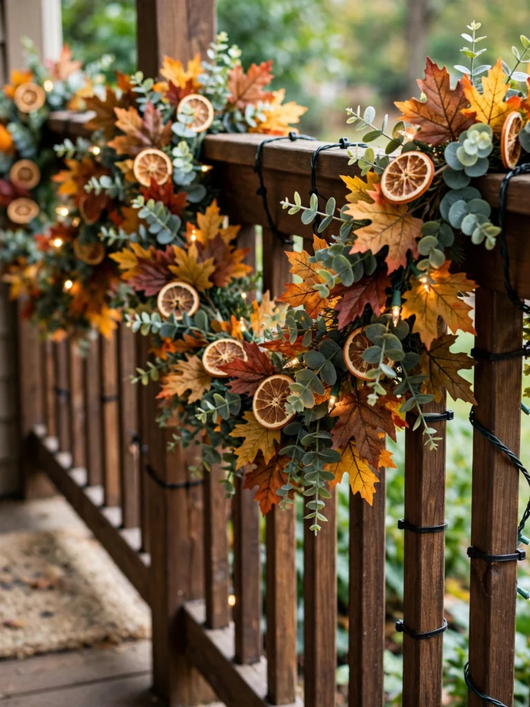 Rocking Chairs with Fall Accents