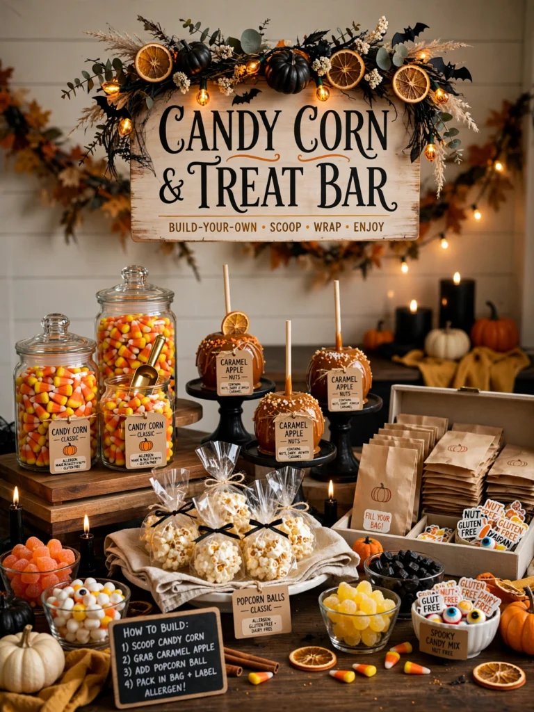 Candy Corn and Treat Bar