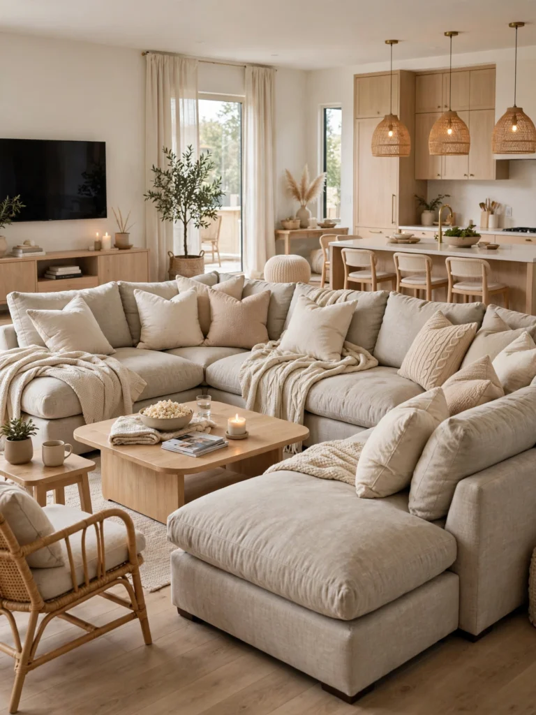 Low-Profile Sofa for a Scandinavian Feel